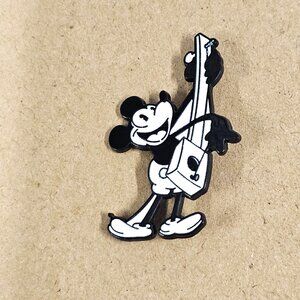 Mickey Mouse Enamel Pins, Vintage Style Black White, Cartoon, Collectible